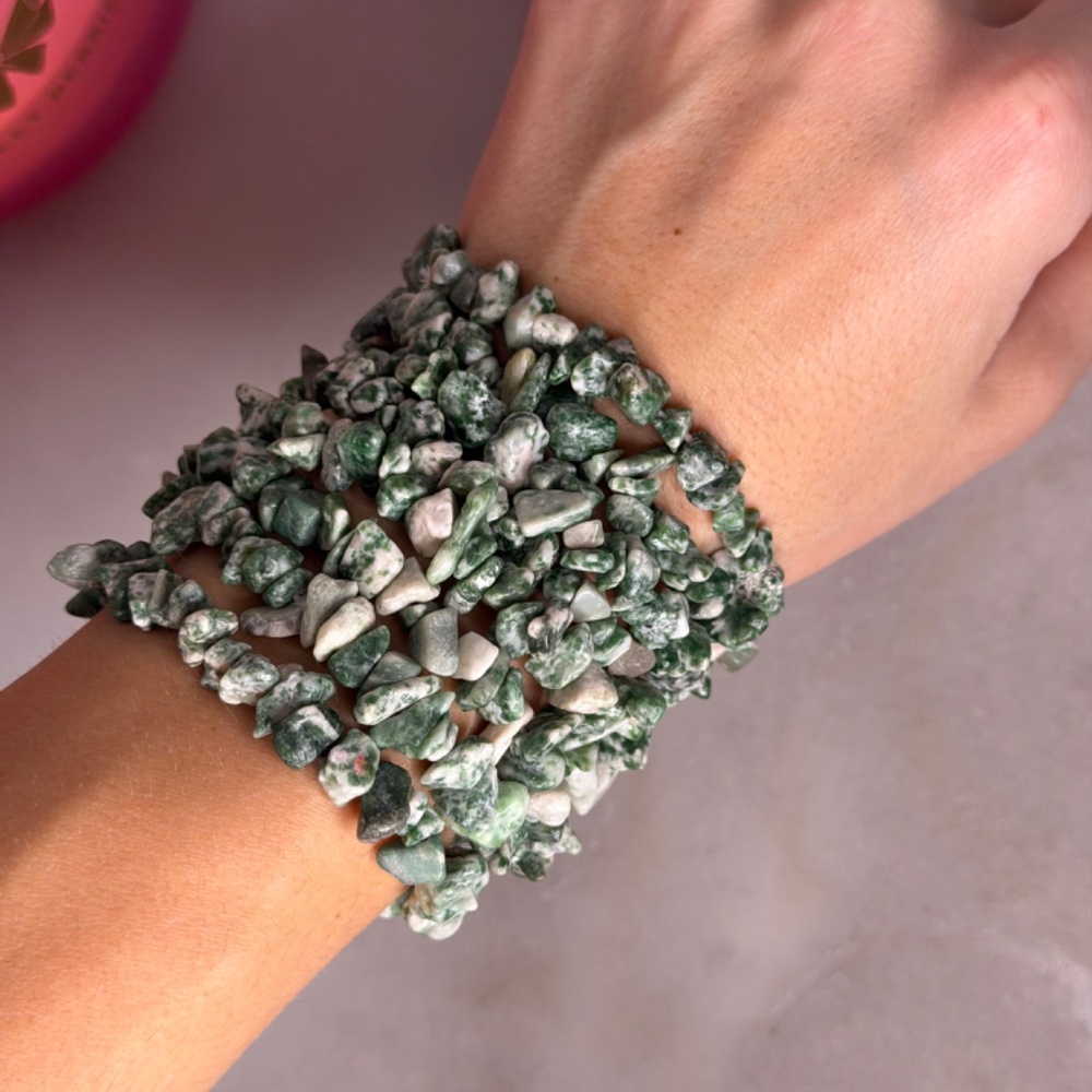 Moss Agate Bracelet 💎 - Picture 2 of 4